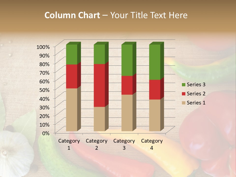 Food Wooden Garlic PowerPoint Template
