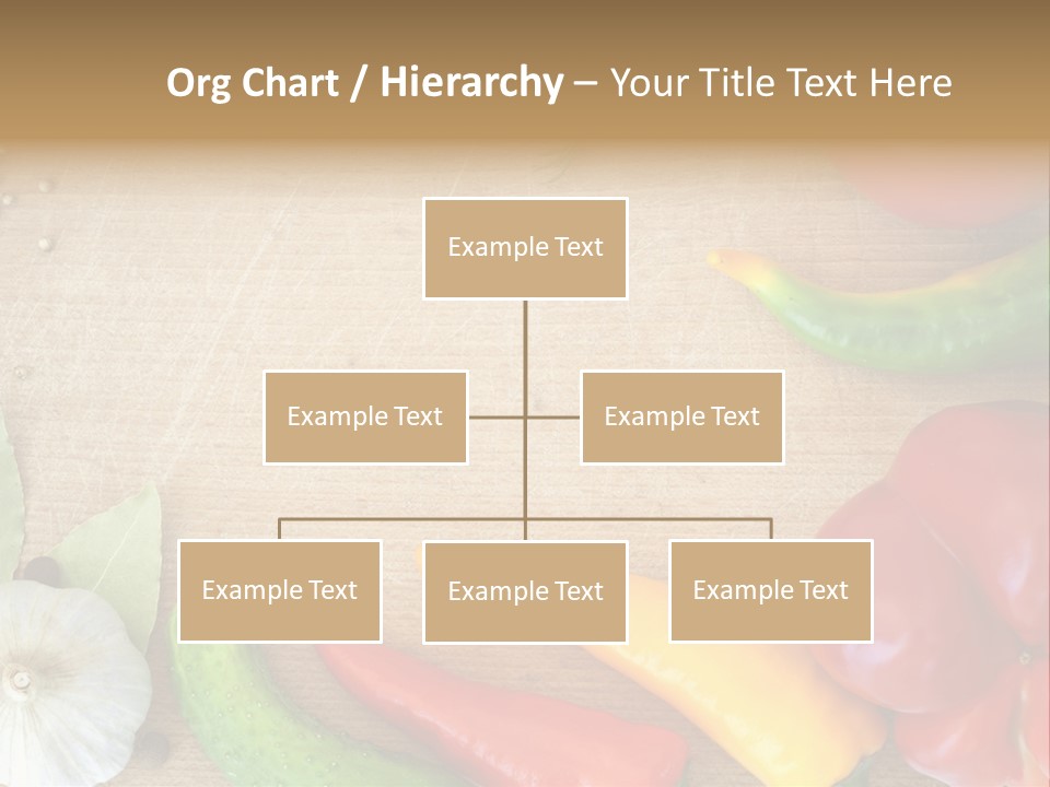 Food Wooden Garlic PowerPoint Template