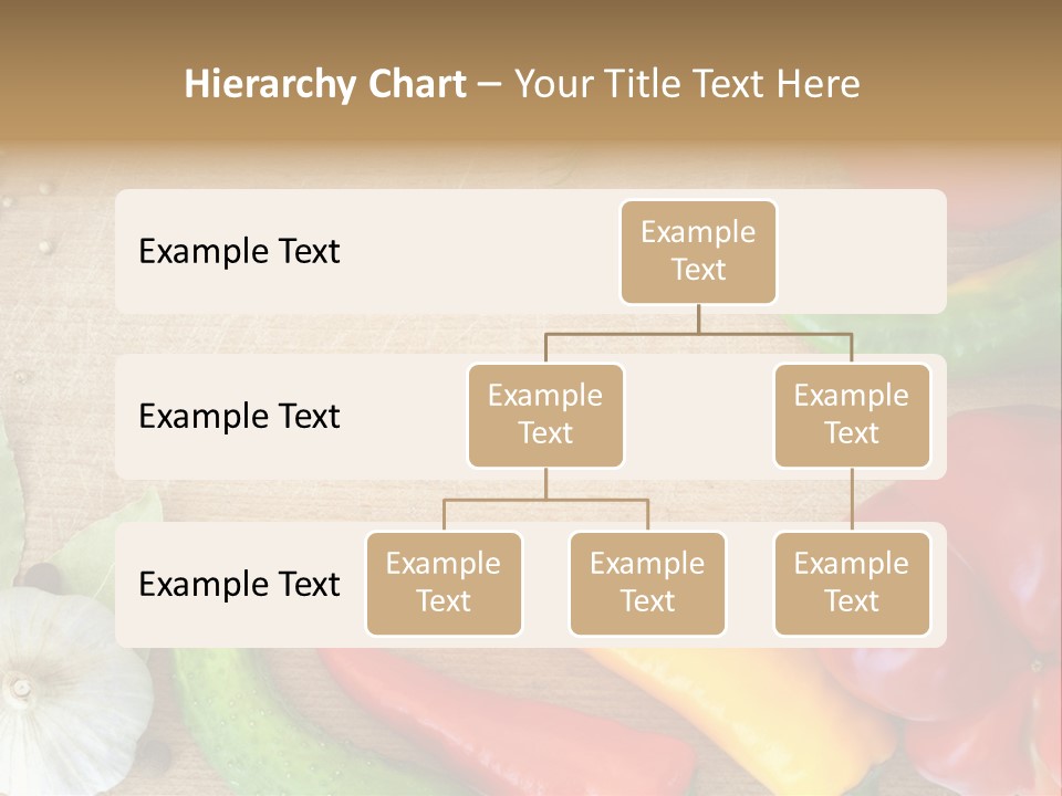 Food Wooden Garlic PowerPoint Template