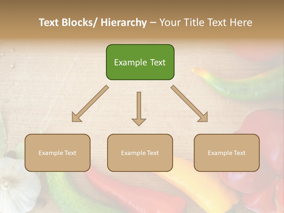 Food Wooden Garlic PowerPoint Template