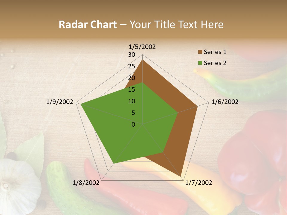 Food Wooden Garlic PowerPoint Template