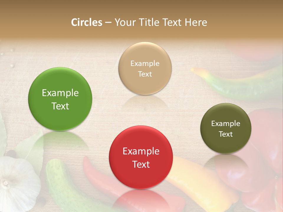 Food Wooden Garlic PowerPoint Template