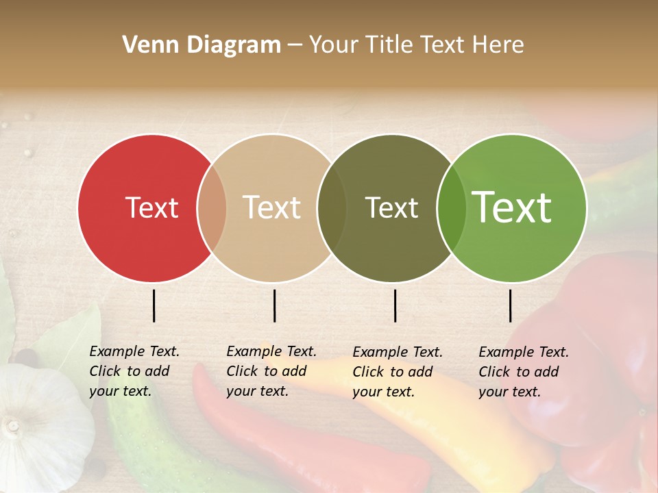 Food Wooden Garlic PowerPoint Template