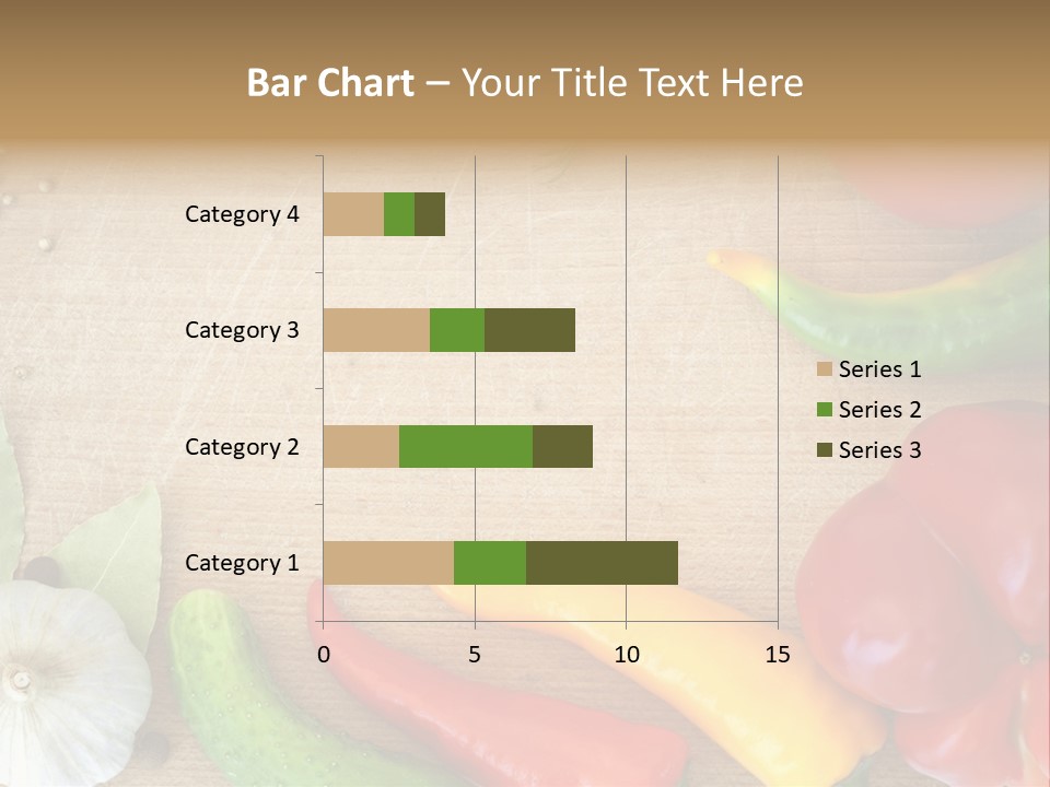 Food Wooden Garlic PowerPoint Template