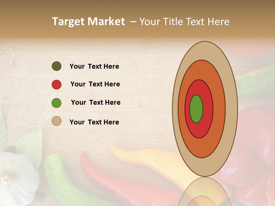 Food Wooden Garlic PowerPoint Template