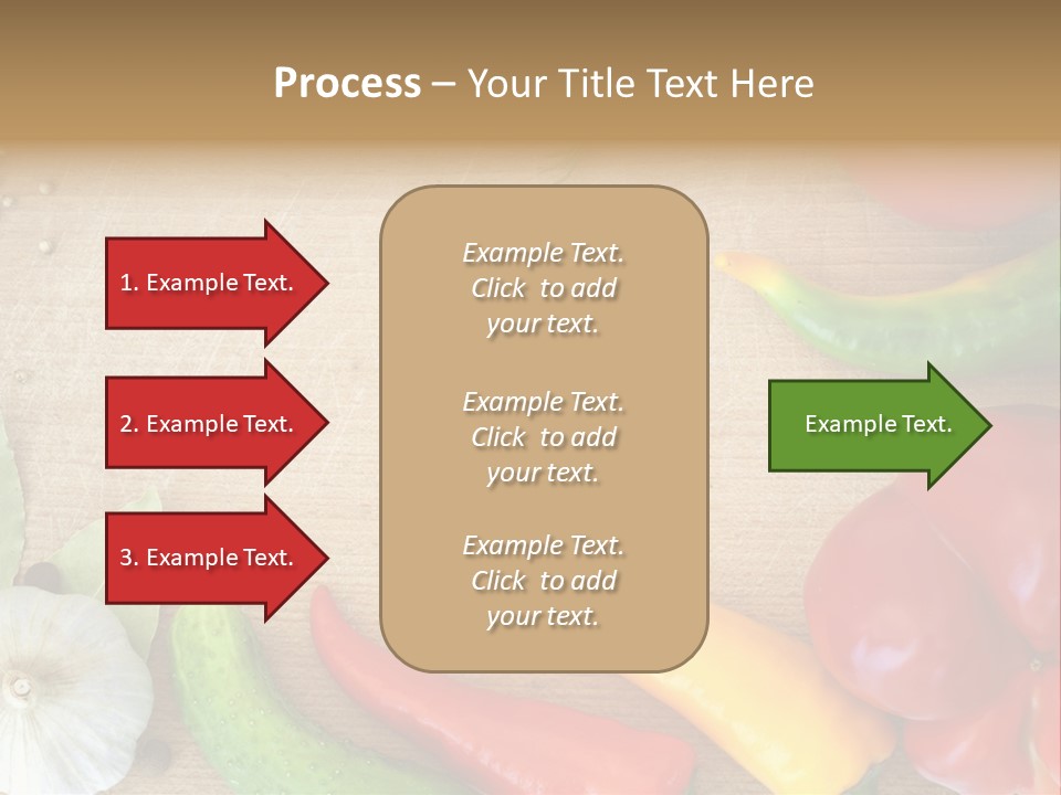 Food Wooden Garlic PowerPoint Template