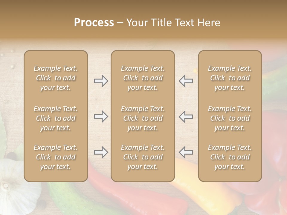 Food Wooden Garlic PowerPoint Template