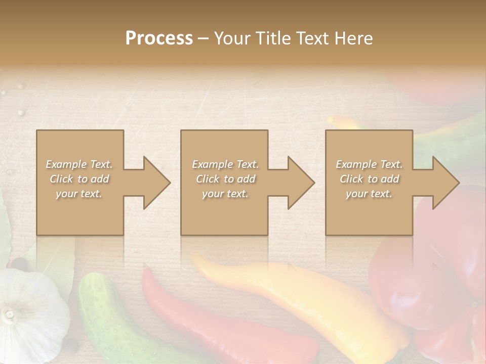 Food Wooden Garlic PowerPoint Template