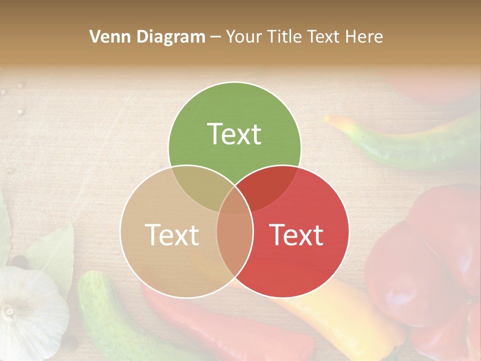 Food Wooden Garlic PowerPoint Template