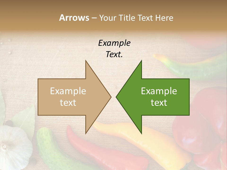 Food Wooden Garlic PowerPoint Template