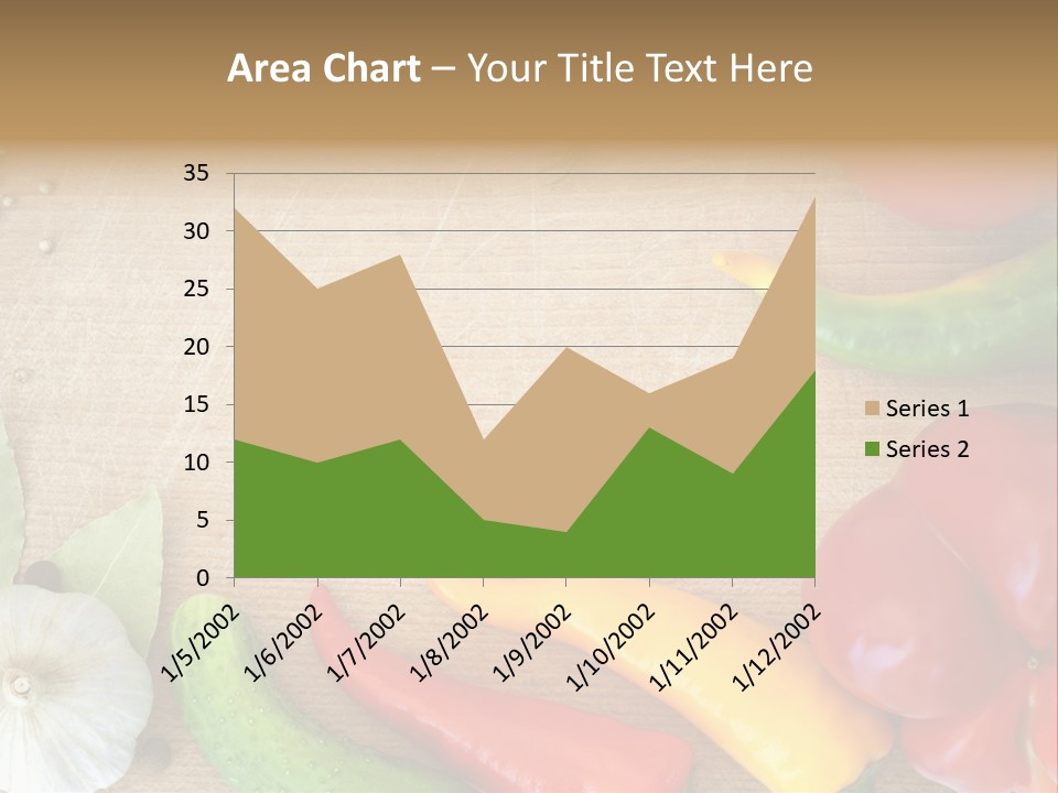 Food Wooden Garlic PowerPoint Template