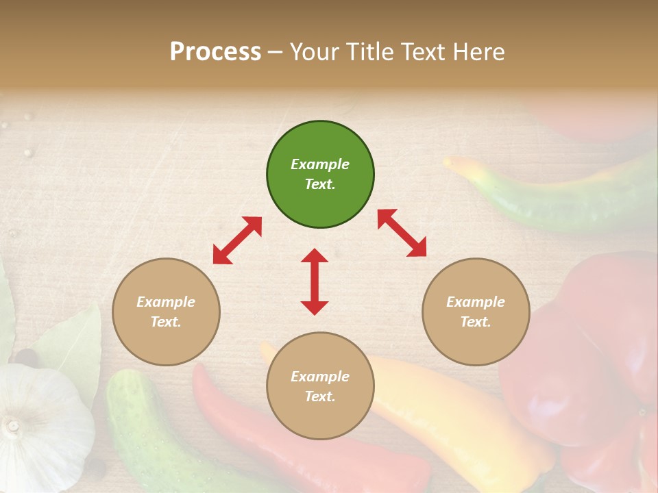 Food Wooden Garlic PowerPoint Template