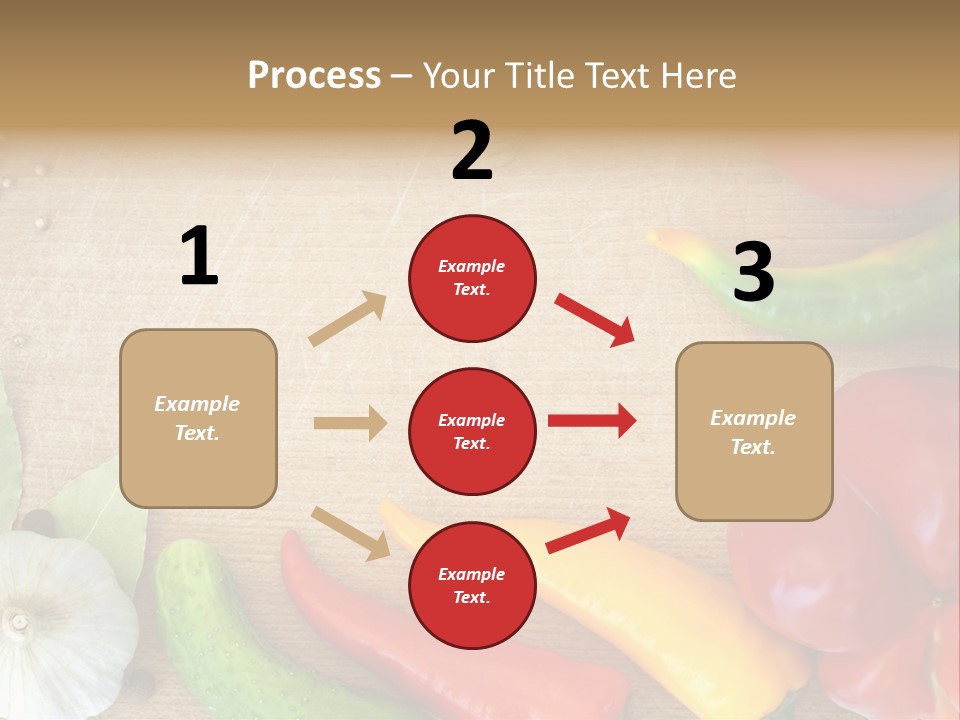 Food Wooden Garlic PowerPoint Template