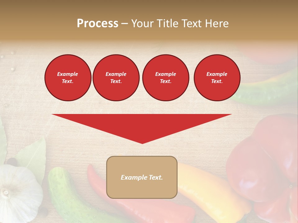 Food Wooden Garlic PowerPoint Template