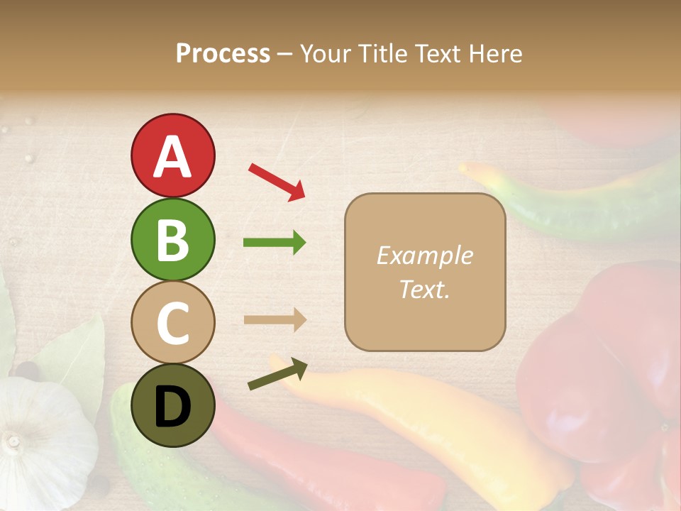 Food Wooden Garlic PowerPoint Template