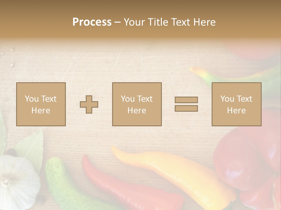 Food Wooden Garlic PowerPoint Template