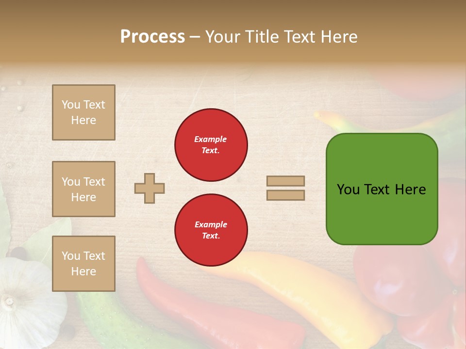 Food Wooden Garlic PowerPoint Template