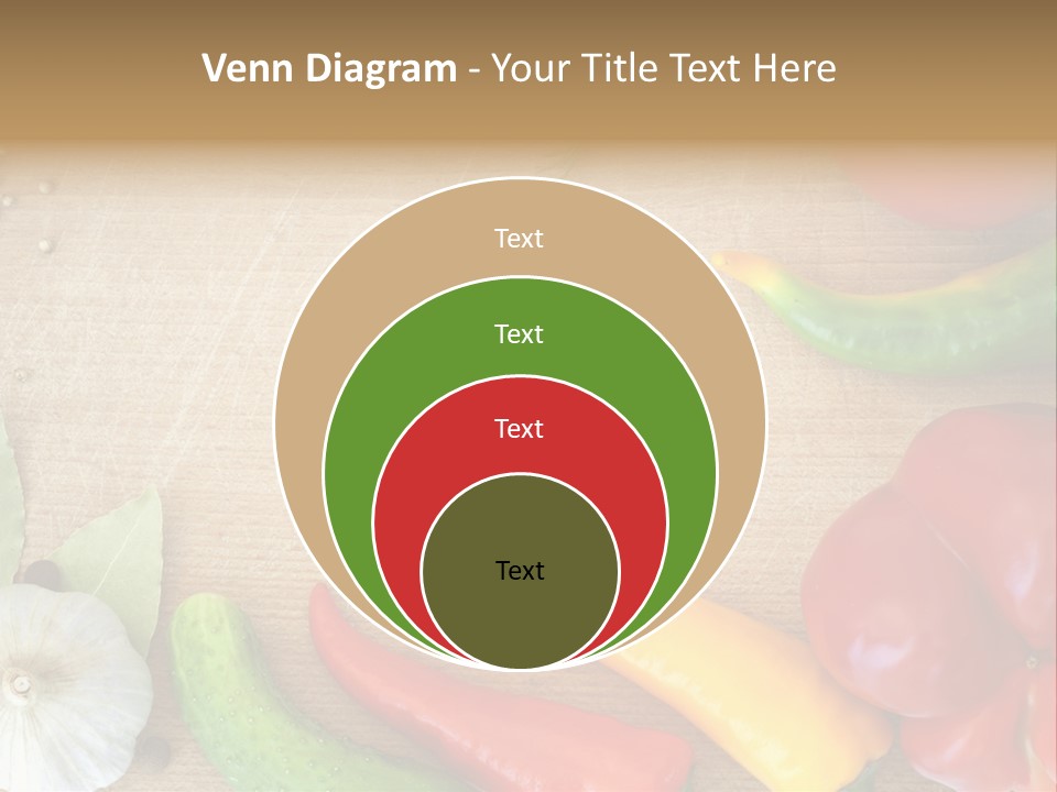 Food Wooden Garlic PowerPoint Template