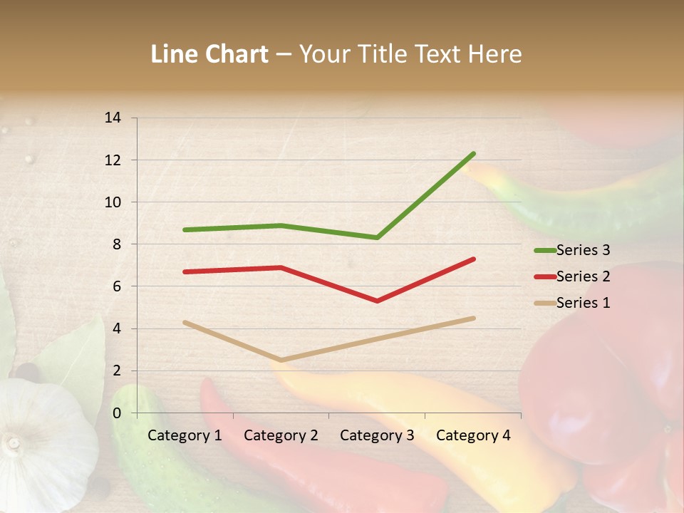 Food Wooden Garlic PowerPoint Template