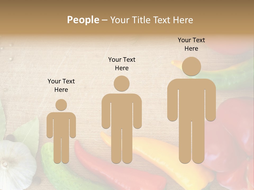 Food Wooden Garlic PowerPoint Template