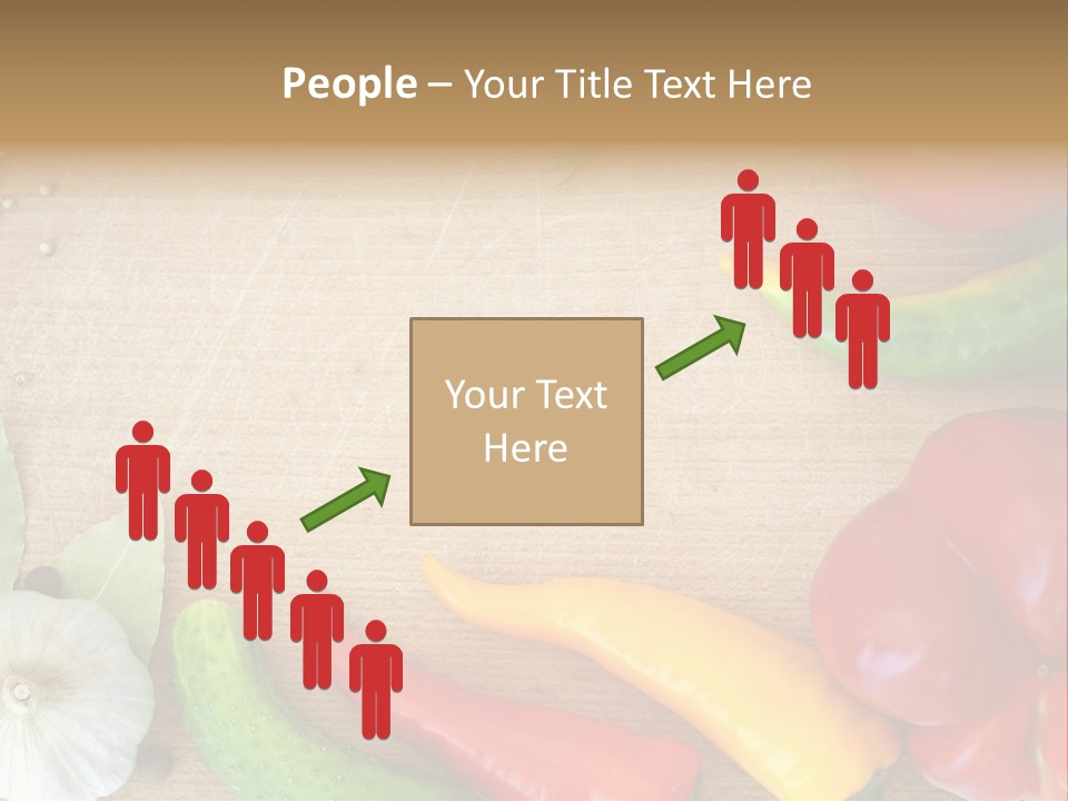 Food Wooden Garlic PowerPoint Template