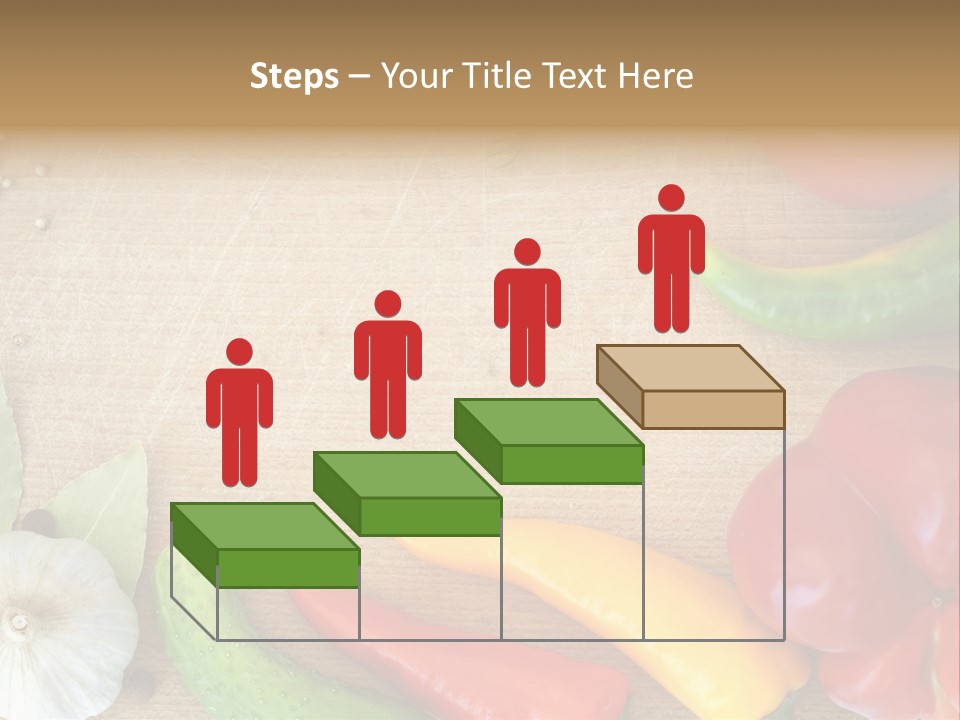 Food Wooden Garlic PowerPoint Template