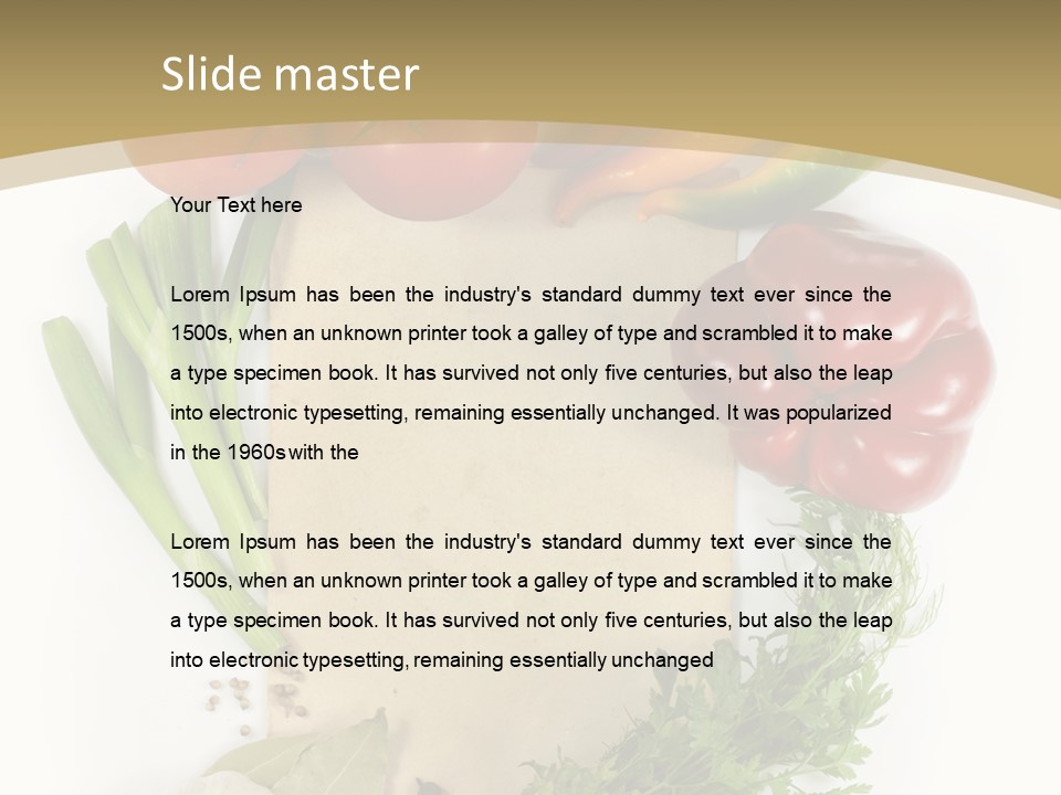 Pepper Diet Green PowerPoint Template