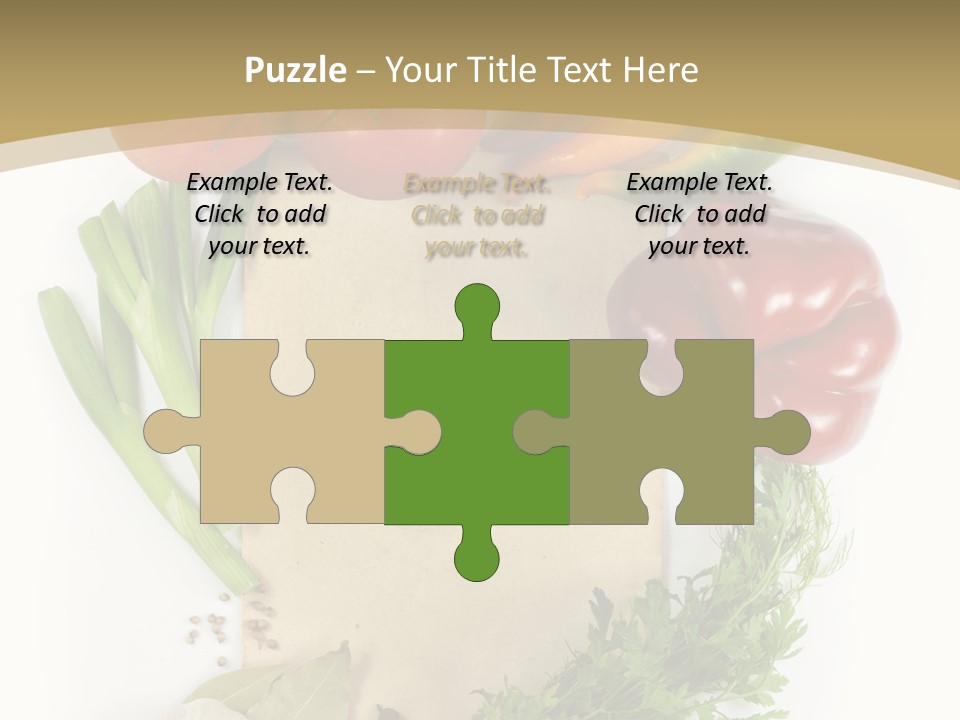 Pepper Diet Green PowerPoint Template