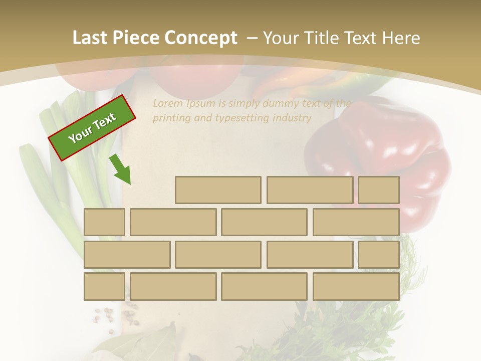 Pepper Diet Green PowerPoint Template