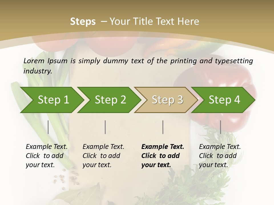 Pepper Diet Green PowerPoint Template