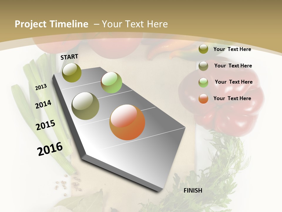 Pepper Diet Green PowerPoint Template
