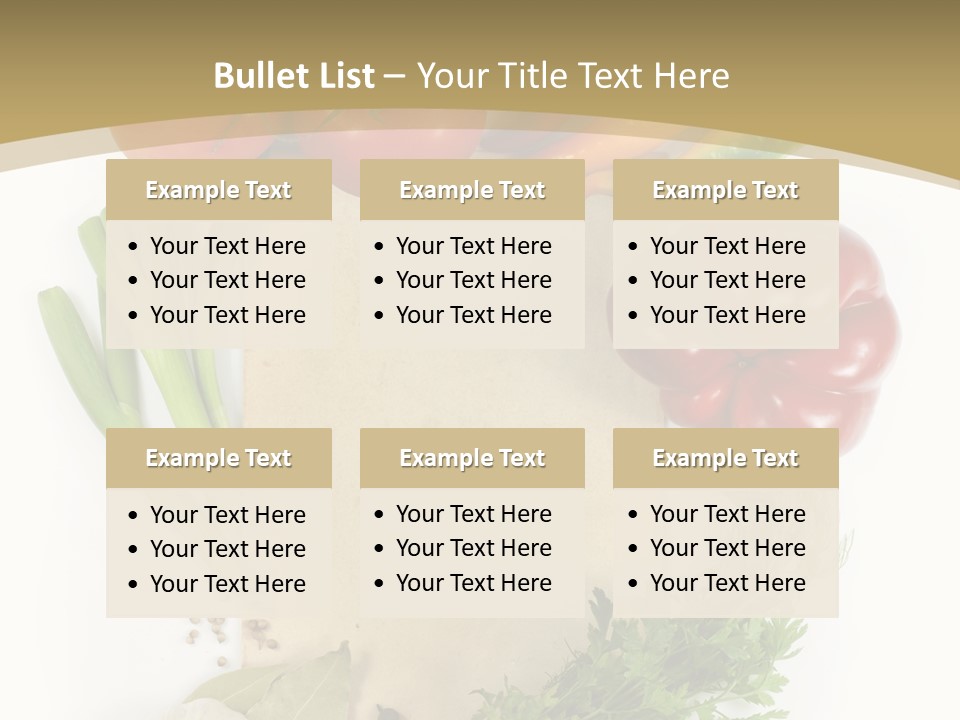 Pepper Diet Green PowerPoint Template