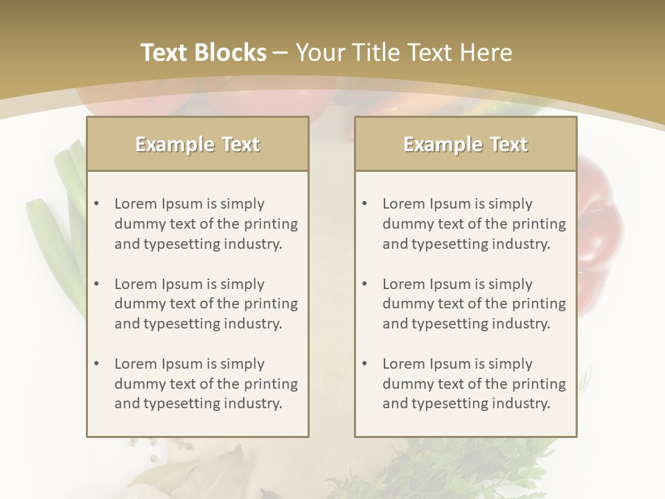 Pepper Diet Green PowerPoint Template