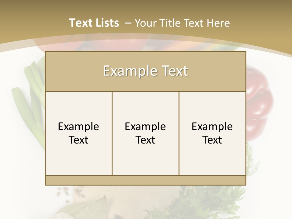 Pepper Diet Green PowerPoint Template