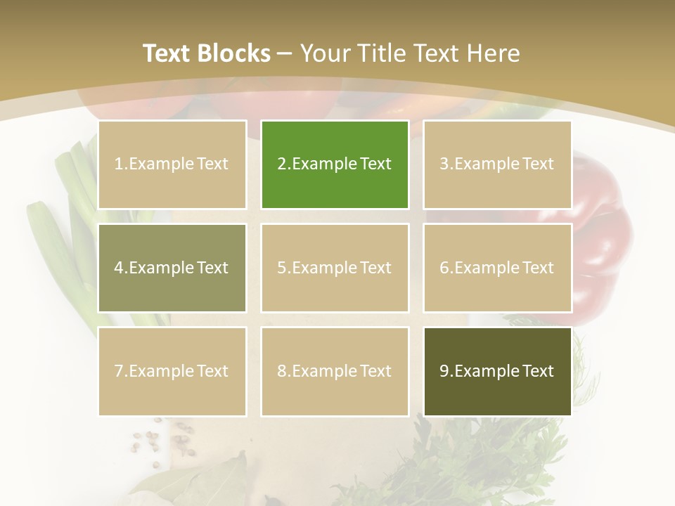 Pepper Diet Green PowerPoint Template