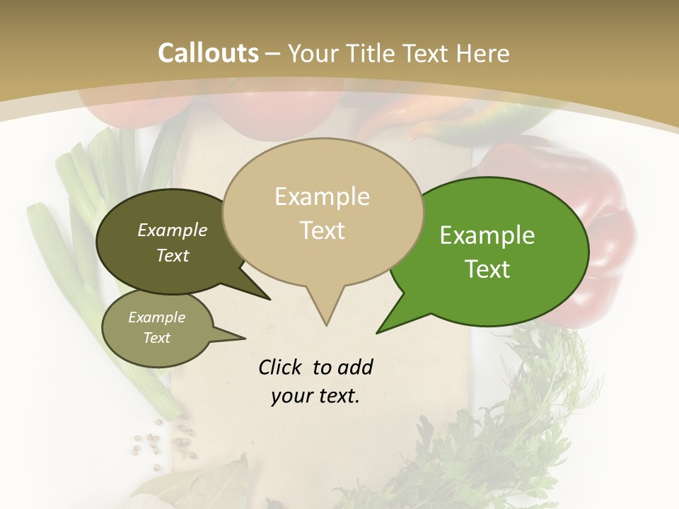 Pepper Diet Green PowerPoint Template