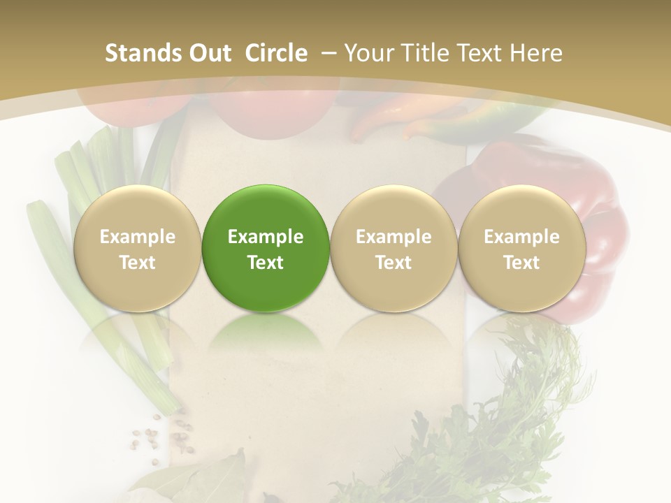 Pepper Diet Green PowerPoint Template