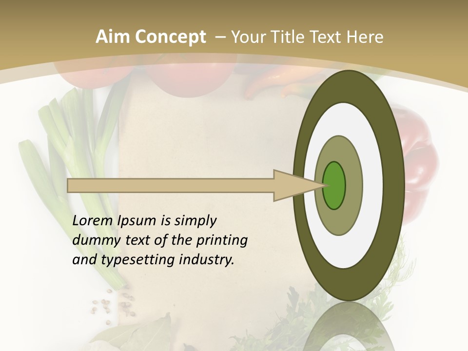 Pepper Diet Green PowerPoint Template