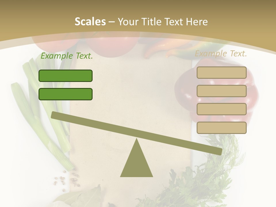 Pepper Diet Green PowerPoint Template