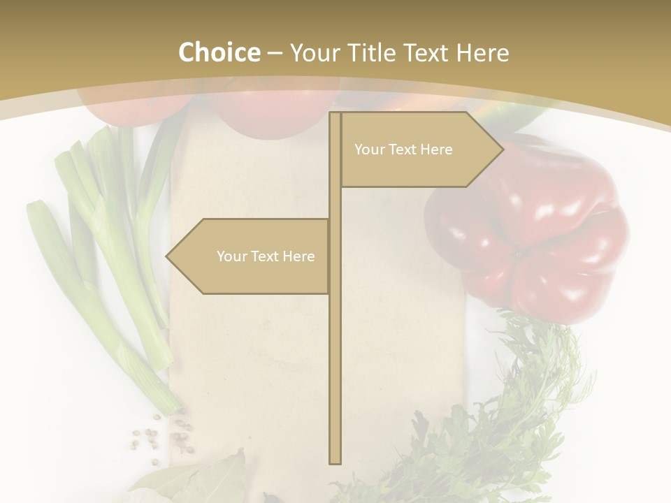 Pepper Diet Green PowerPoint Template