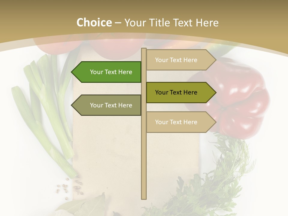 Pepper Diet Green PowerPoint Template