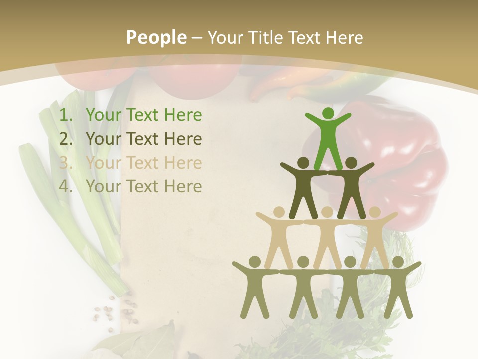 Pepper Diet Green PowerPoint Template