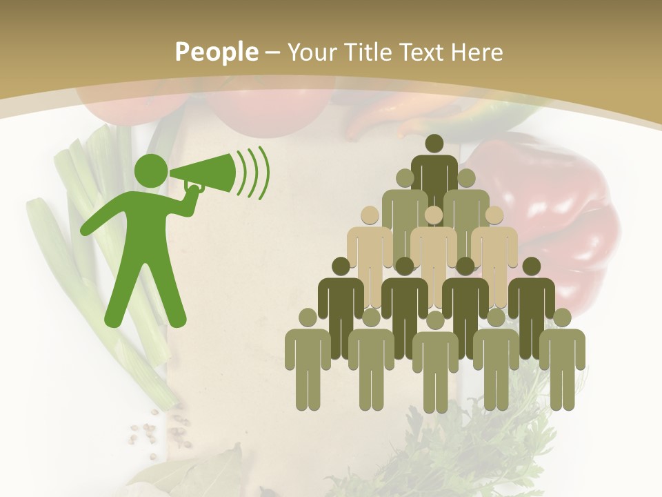 Pepper Diet Green PowerPoint Template