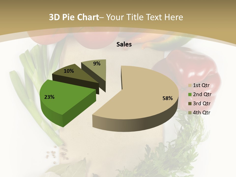 Pepper Diet Green PowerPoint Template