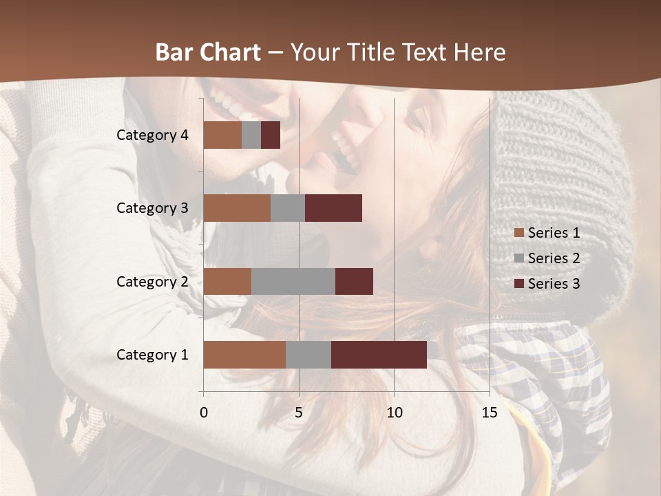 Bunte Kuss Mann PowerPoint Template