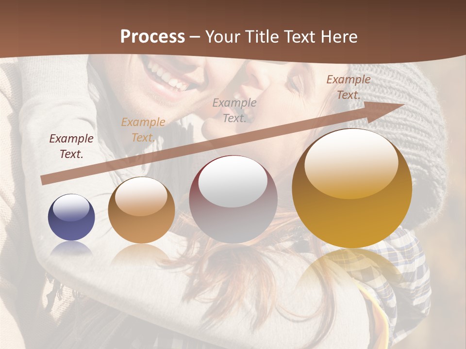 Bunte Kuss Mann PowerPoint Template