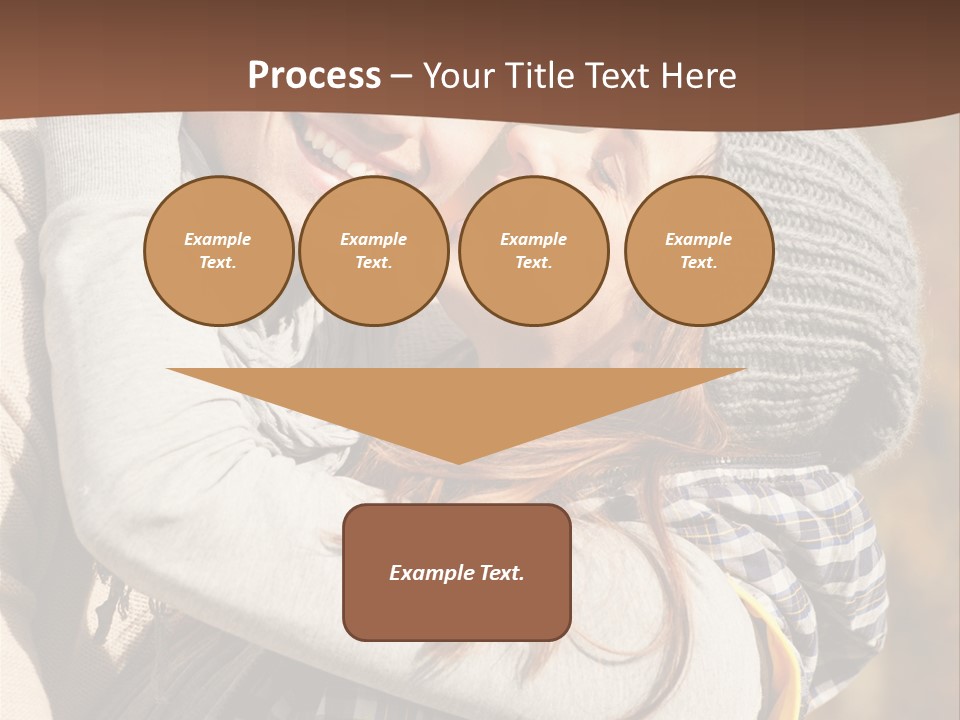 Bunte Kuss Mann PowerPoint Template