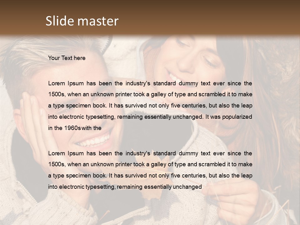 Liegend Nachdenken Vertauen PowerPoint Template