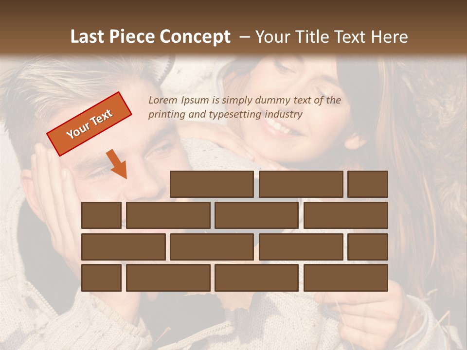 Liegend Nachdenken Vertauen PowerPoint Template