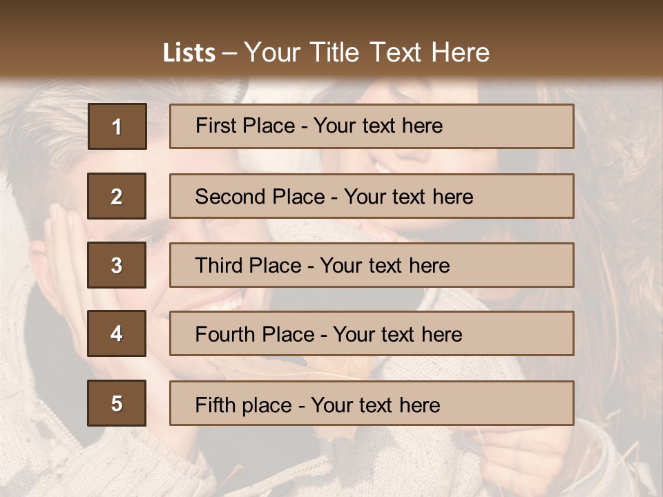 Liegend Nachdenken Vertauen PowerPoint Template